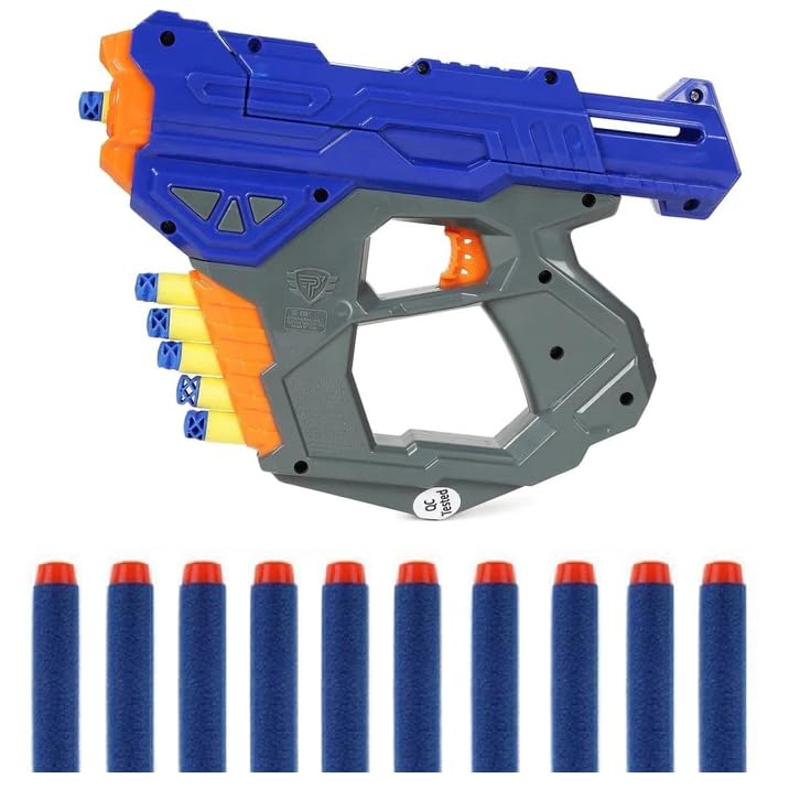 Amitasha Foam Blaster Gun Toy for Kids Manual Shooting Target with 10 Soft Dart Bullets - Birthday Gift Shooting Pistol Toy for Boy Age 5-15 Years (B0CZL36WBN) Amazon Price History, Amazon Price Tracker