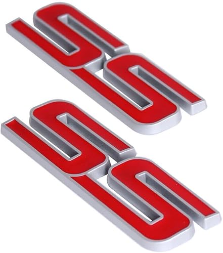 2 emblemas SS para maletero y guardabarros 10336980 3D de repuesto para Impala Malibu HHR Cobalt SSR 2006 2007 2008 2009 2010 Impala Malibu HHR