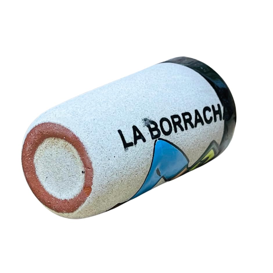 Miniatura 6 de Set of 4 Arrenoso Loteria Tequilero - Loteria Shot Glass - Clay Shot Glasses - Guelaguetza Designs