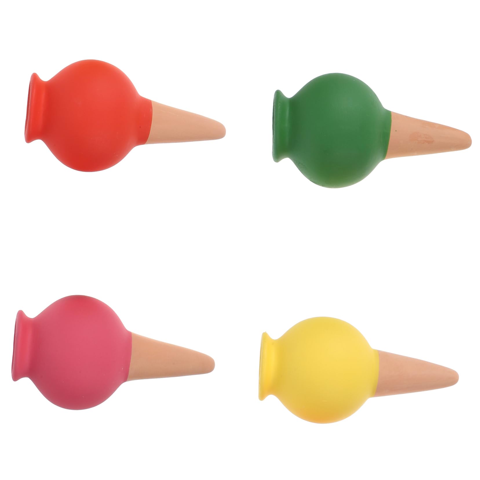 Toddmomy Irrigatore Automatico per Piante 4 Pezzi in Ceramica Rossa