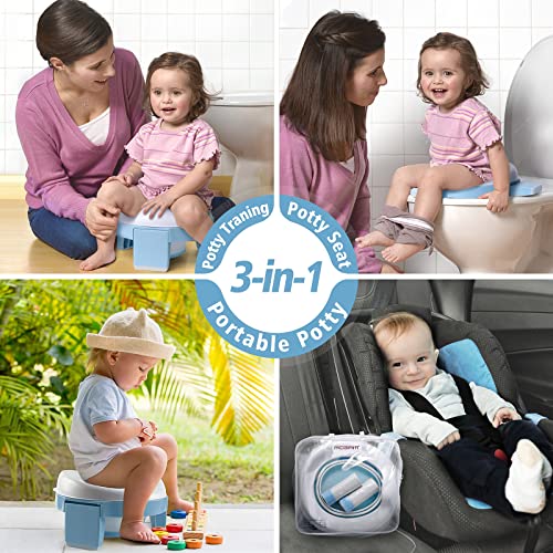 image for MCGMITT Potty Training Toilet Seat for Toddlers Boys Girls, Portable B
