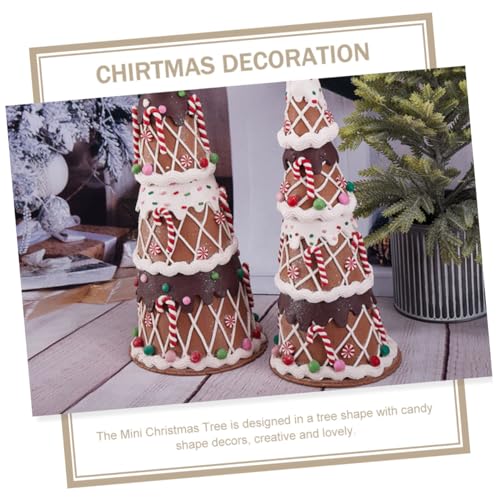 Adornos árbol de Navidad pequeños de colores: decoración de mesa para fiestas 3
