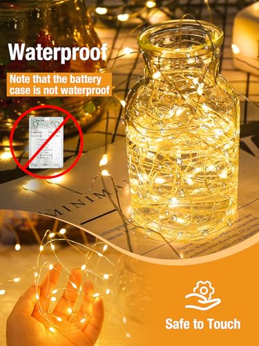 btfarm 2 x 5M 50LED Lichterkette Batterie mit Timer, Lichterketten Innen – Ansicht 5