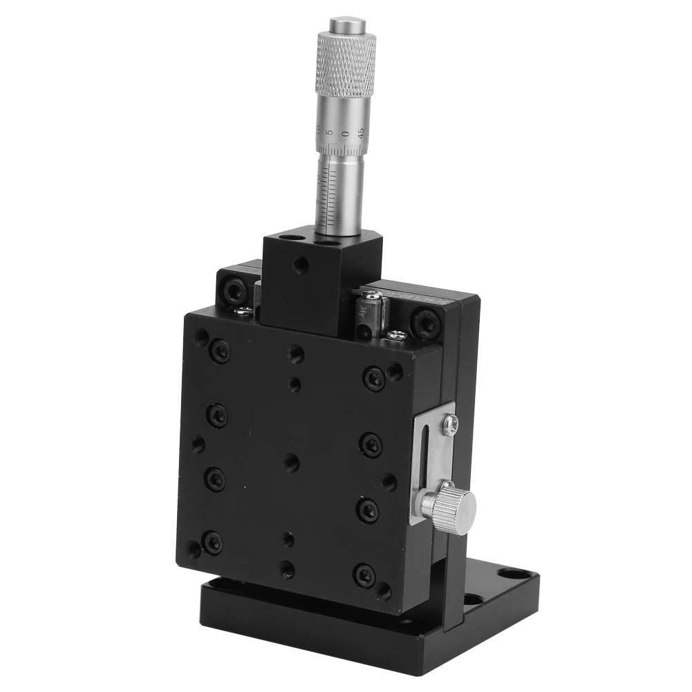 SEMZL60-ACR Z Linear Stage, 60x60mm Z Micrometer Manual Linear Translation Stage Z Axis Linear Stage Cross Roller Guide