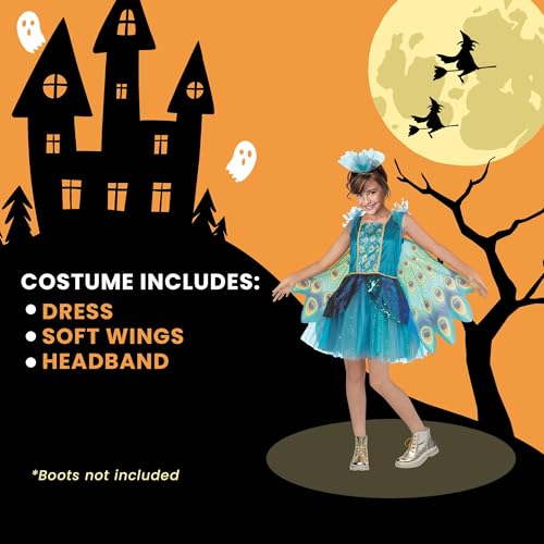 Disfraz de pavo real para niños talla L 12-14 miniatura 4