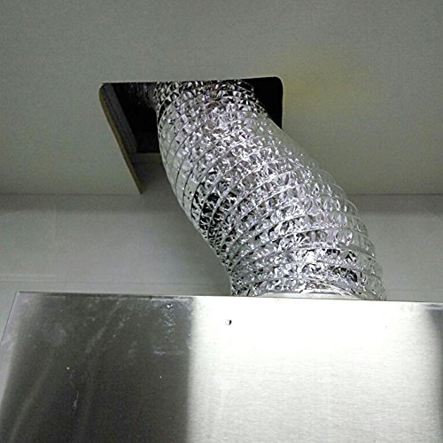 COOCANKE Ducting Aluminum Foil Vent, NonInsulated Flexible Ventilation