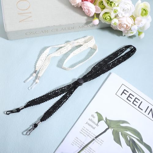 2 correas para sombrero ajustables para mujer miniatura 7