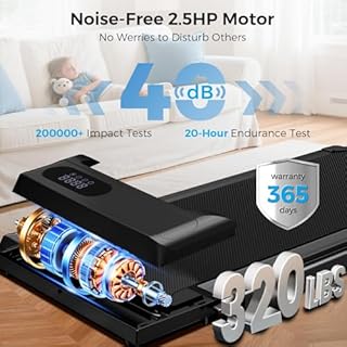 NXSCI Walking Pad with Handle Bar, 2.5HP Walking Pad Treadmill, 3 in 1 Portable Under Desk Treadmills for Home Small Space, Foldable Folding Home Treadmill with Remote Control, 320LBS Capacity