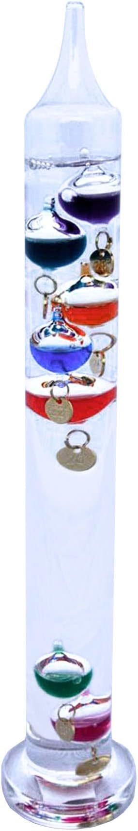 30 cm tall Free standing Galileo thermometer