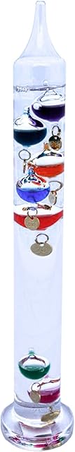 30cm Tall Free Standing Galileo Thermometer