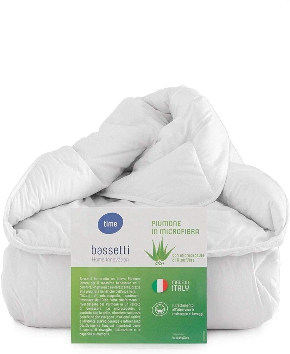 Gabel Nottetempo – Piumino D'Oca 205x200 Cm – Bianco – 5 Cm Di Altezza – Traspirante E Anallergico – Made In Italy