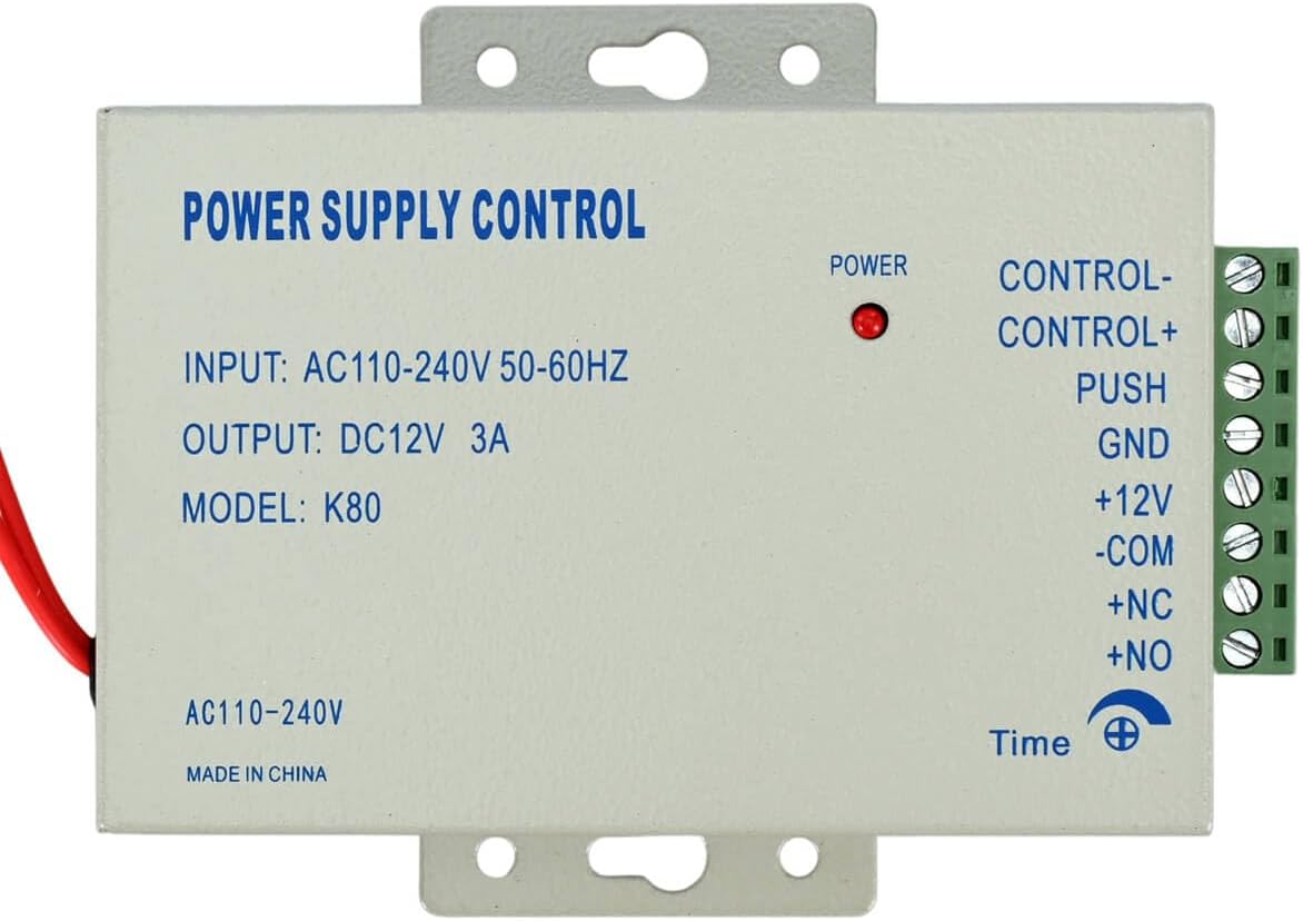 Power Supply Controller for Door Access System Electric Lock Intercom Camera Input 110V-240V AC to Output 12V DC 5A