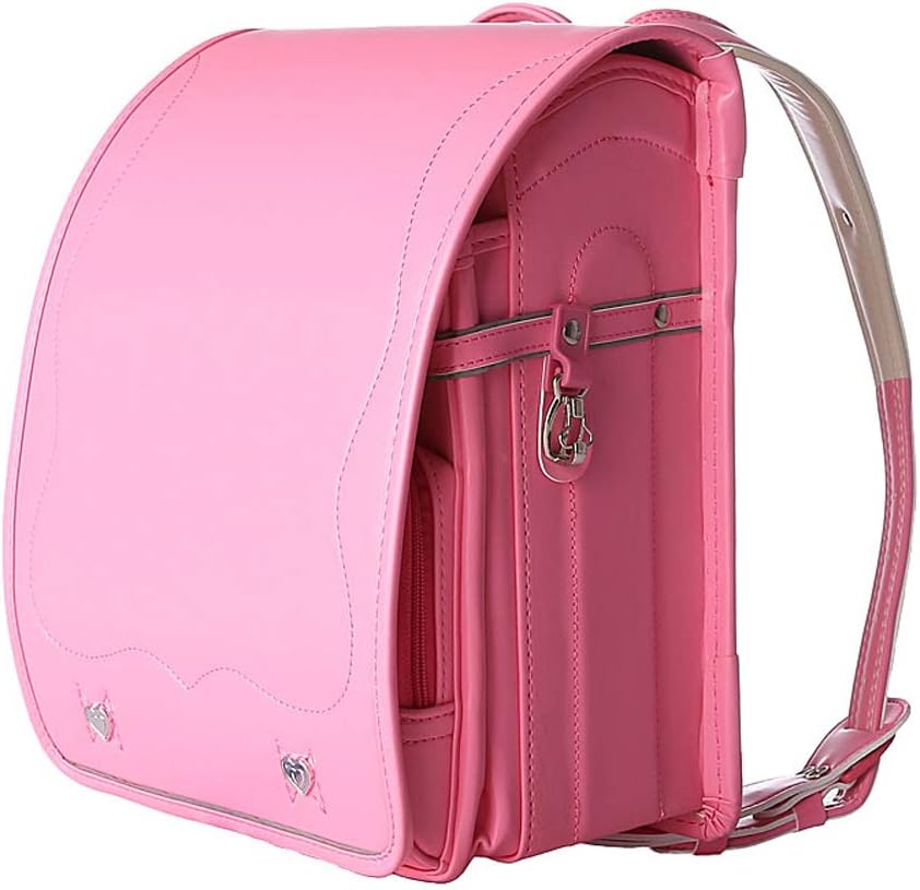 randoseru cherry backpack ransel japanese school bags boys and girls automatic lock waterpoorf PU leather