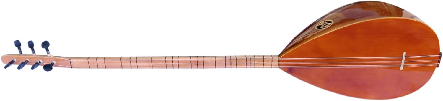 Turkish Quality Left Hand Long Neck Mulberry Baglama Saz For Sale ASL-113L