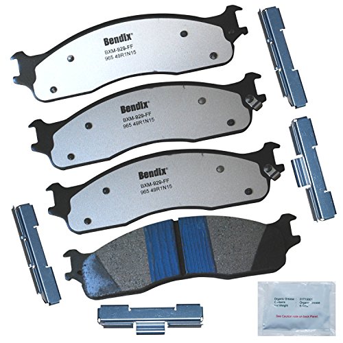 Image of Bendix Fleet Metlok MKD965FM Semi-Metallic Front Brake Pads for Dodge Ram 1500 2008-2006, Ram 2500 2008-2003, Ram 3500 2008-2003, Ram 4000 2008-2005