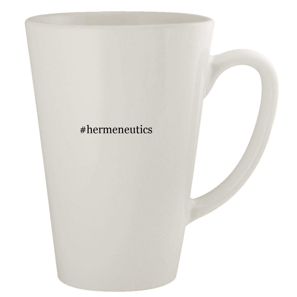 #hermeneutics - Ceramic 17oz Latte Coffee Mug