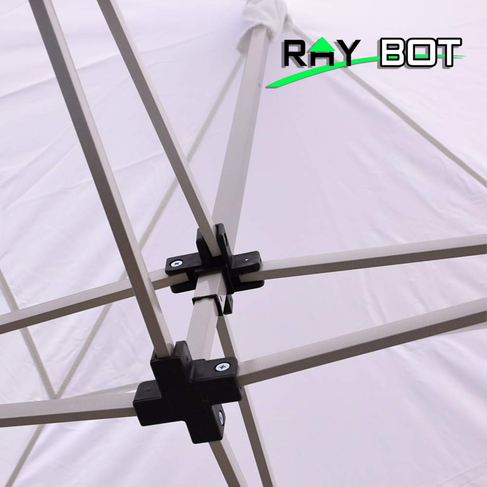 RAY BOT. Gazebo richiudibile 3 m x 4.5 m telaio acciaio con piede da 30mm e tessuti impermeabili in PVC a 350g metro. Gazebo richiudibile (Senza Teli Laterali, Giallo)