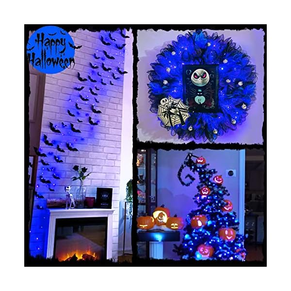 Blaue batteriebetriebene Weihnachtslichter, JMEXSUSS 10 m 100 LED batteriebetriebene Lichterkette, Twinkle Fairy Mini… – Bild 7