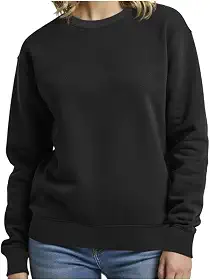 Blusa de Frio Feminina Moletom Flanelado Básica Gola Redonda Manga Longa Vaide