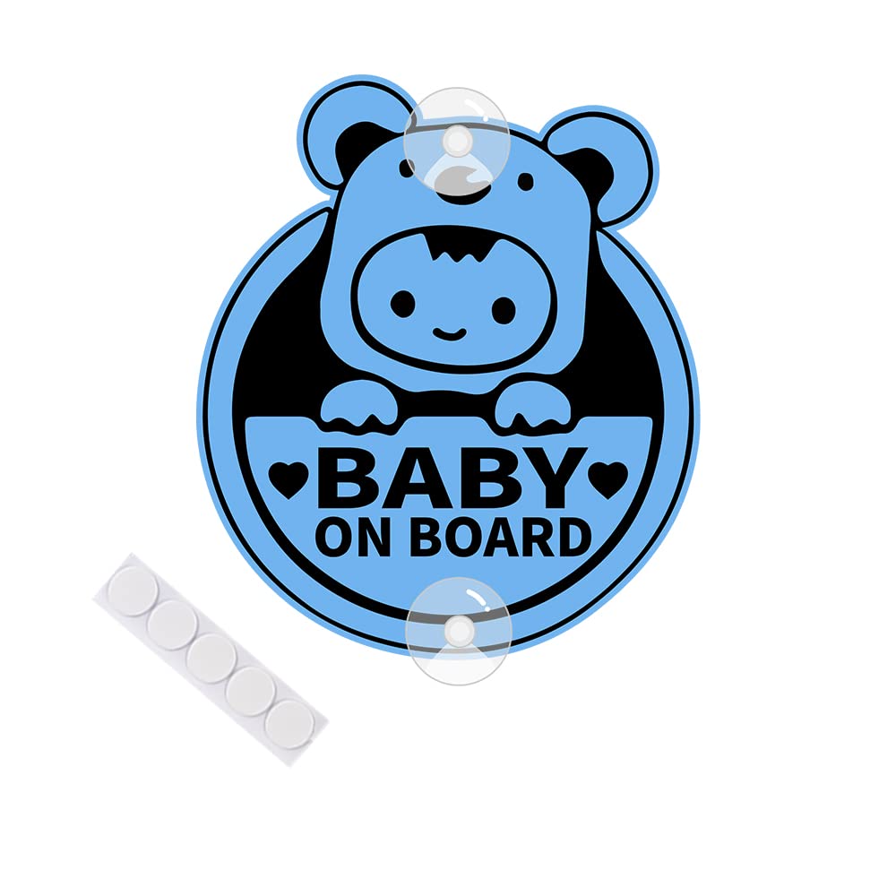Adesivo Baby On Board Con Koala | Segnale Di Sicurezza Con Ventosa | Avviso Per Auto Con Bambini | Design Carino E Funzionale - Foto 7