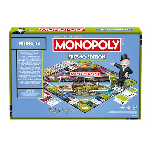Monopoly Fresno CA Edición Juego de Mesa Familiar miniatura 3