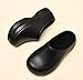 Hhhchpm Comfortable and Non-Slip Women's Men's Chef Shoes - Waterproof and Oil Resistant,Fashion Winter Fleece Lining for Warmth Clogs,Breathable Beach and Garden Slippers (Black Plush,7.5)
