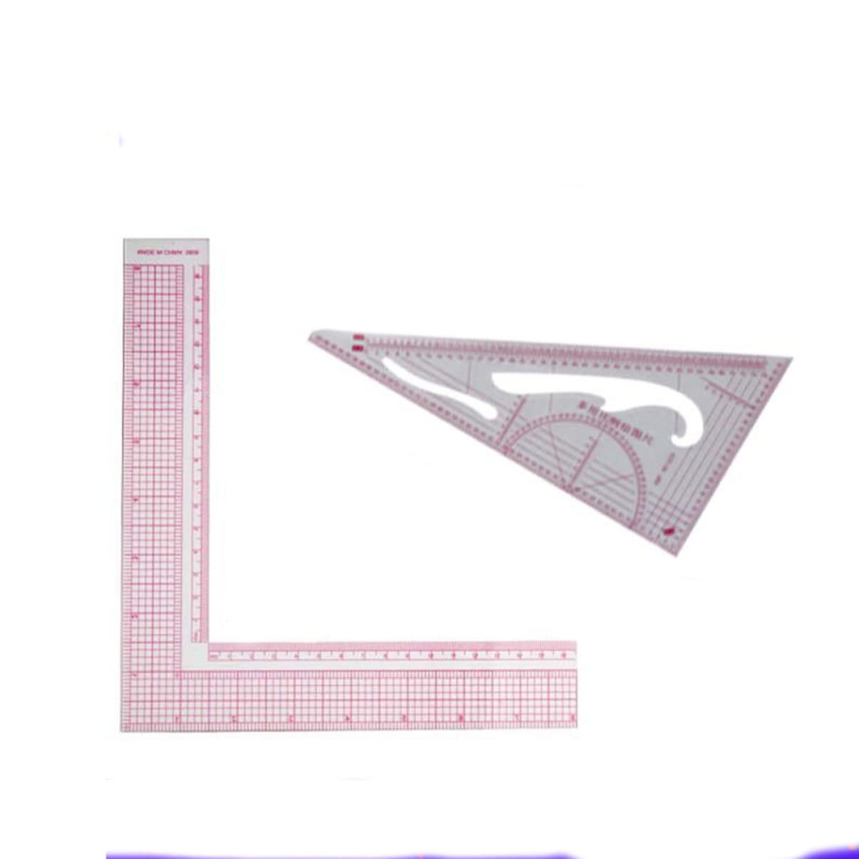 7 piezas de Costura Multi Funcionales para Patronaje y Patchwork Herramientas de Medición Acrílicas para Diseño de Ropa y Manualidades DIY