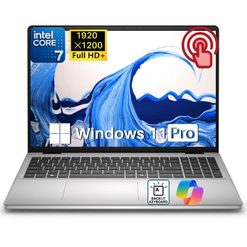 Image of Dell 16 Touchscreen Laptop, Intel Core 7 150U, 64GB DDR5-5200 MT /S, 2TB SSD