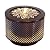 Sunnydaze Metal Cylinder Bubbler Outdoor Water Fountain - 11.75-Inch - Features LED Lights and Repeating Diamonds Pattern