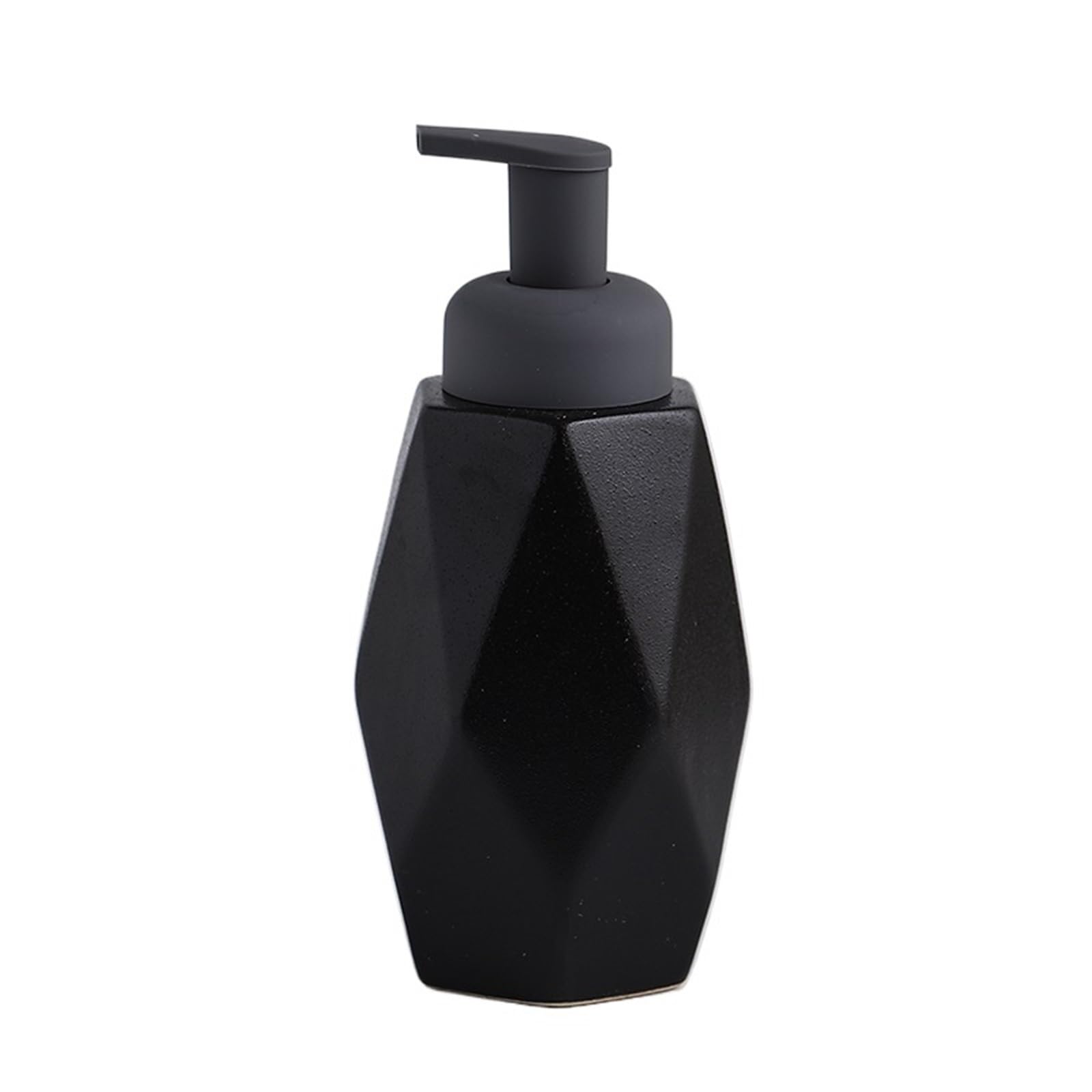 Ceramic Soap Dispenser Ceramic Foam Soap Dispenser Bottle Kitchen Hand Sanitizer Shampoo Body Wash Lotion(Black-440ML)
