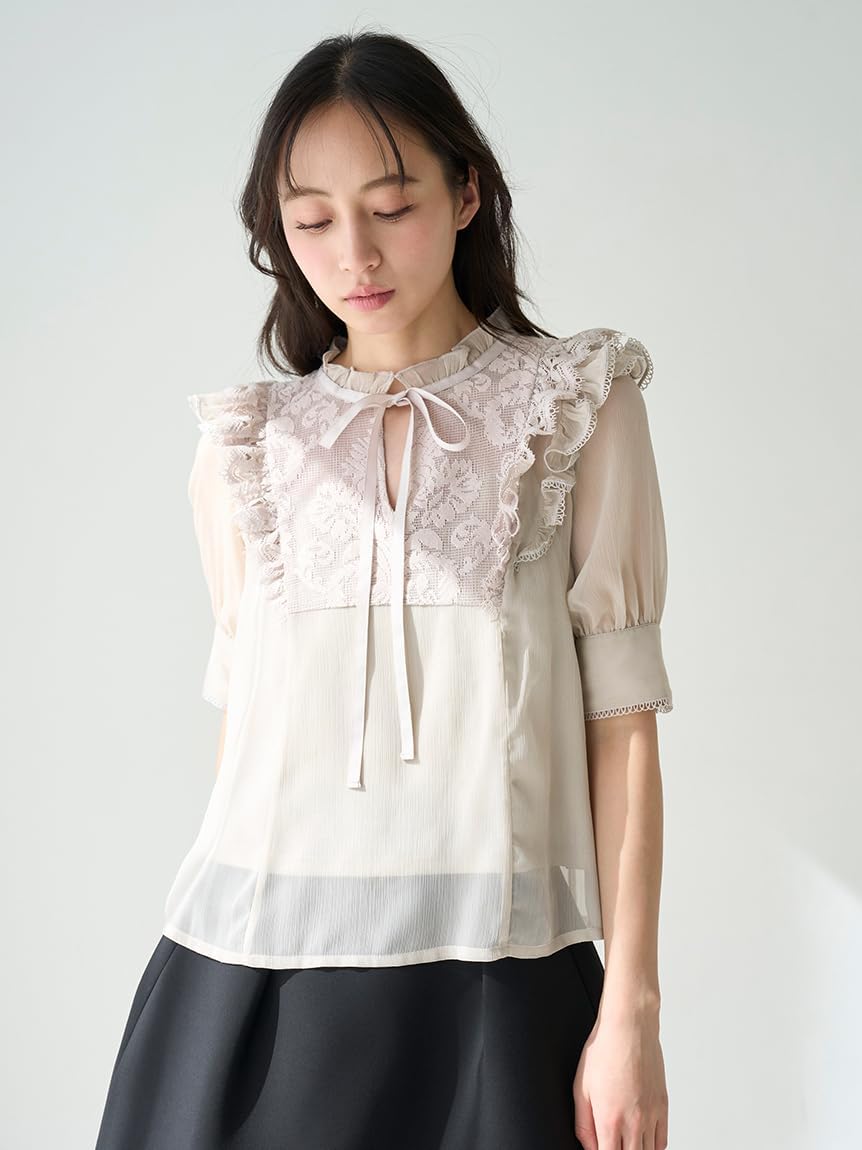 Amazon | [スナイデル] 楊柳シフォンレースブラウス SWFB252094