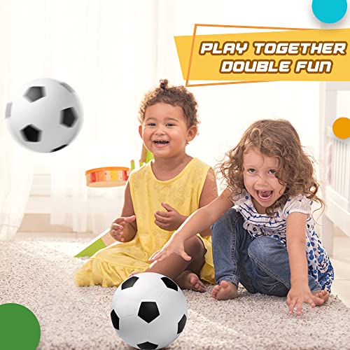 15 cm großes Fußballspielzeug für Kleinkinder, 3 Stück Gummi-Spielplatzbälle, Gummi-Hüpf-Kickball-Handball, Indoor-Training, Übung, Sport, Geschenk für Jungen, Pool, Hinterhof, Sand (mit Luftpumpe)
