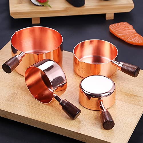 Barca per salsa di sugo facile da versare Condimento tazza maniglia in legno pepe nero pepe pomodoro salsa tazza tazza caffè mini latte tazza insalata insalata piccola tavola tavola per servire condim