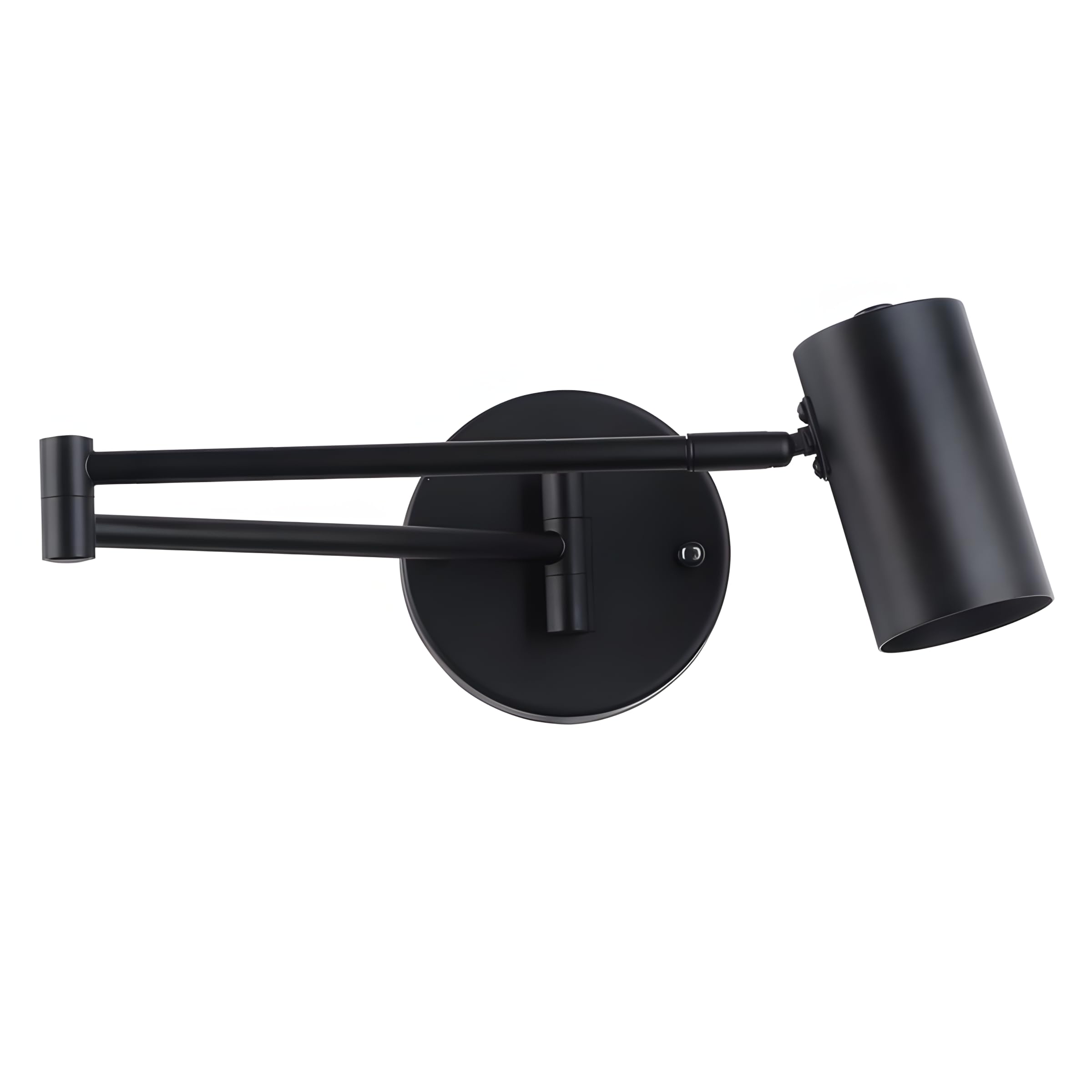 B·LED BARCELONA LED Lámpara de pared negra con brazo articulado, luz de lectura orientable para dormitorio, salón, cabecero de cama y oficina