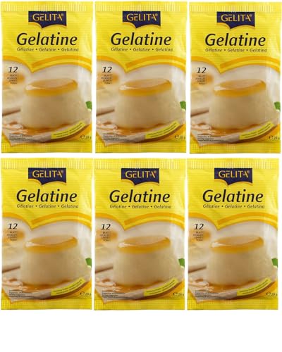 Gelatina blanca en láminas pack 6 sobres gelificante neutro para postres mousses y panna cotta textura firme y sin sabor