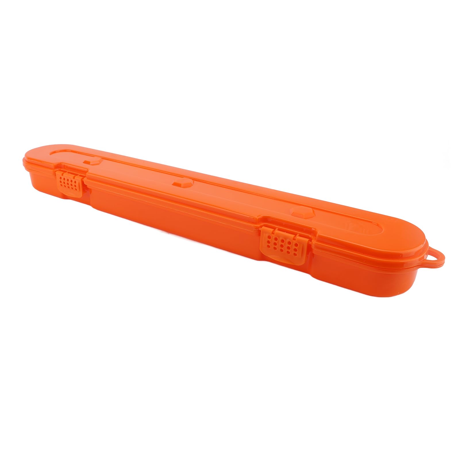 KKPLZZ Kettensägenketten-Aufbewahrungsbox, Kunststoff-Organizer mit Großem Fassungsvermögen, Tragetasche für Elektrische Sägekette (Orange)