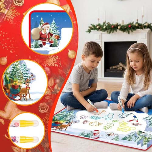 Tapete dibujo acuático infantil juego dibujo niñas niños tablero para colorear 3