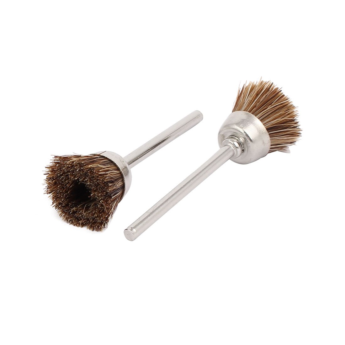 Aexit 3mm drill hole 12mm Cup Dia Bristle Polishing Brush Wheel Buffing Tool Brown 10pcs (fc9bce25cc605b146848474eb7c92b4f)