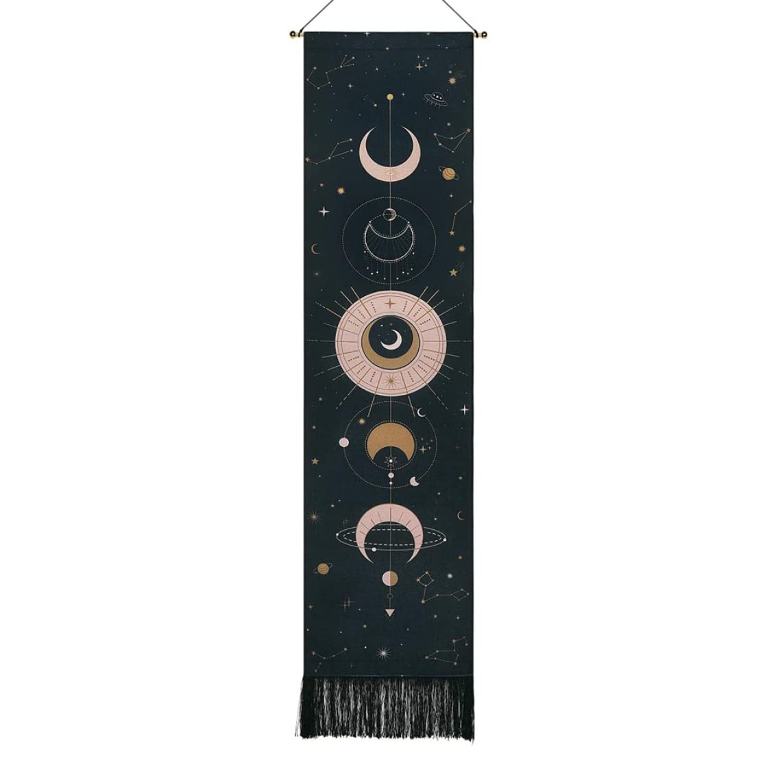 Moon Phase Tapestry Wall Art à suspendre en cadeau de décoration intérieure