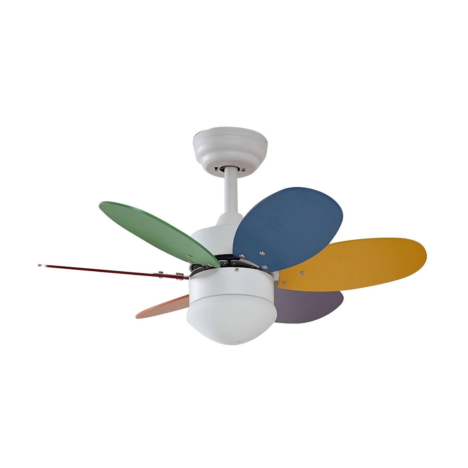 Lindby ventilador de techo con luz en color, blanco, lámpara | e27, moderno, de madera, con mando a distancia, con mando a distancia para sala de estar, salón, habitación infantil