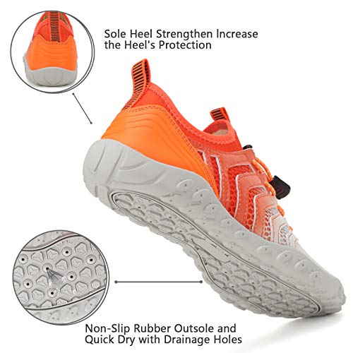 Image of WateLves Water Shoes Mens Womens Barefoot Beach Swim Shoes Quick-Dry Aqua Socks Pool Shoes for Surf Yoga Water Aerobics