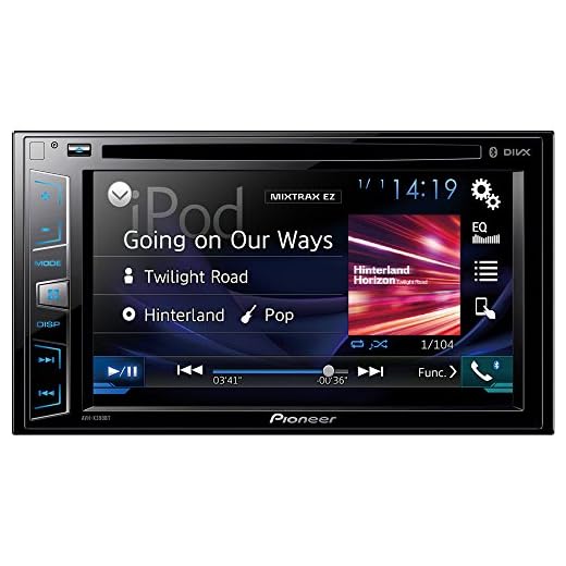 Pioneer AVH-X390BS Double Din Bluetooth in-Dash DVD/CD/Am/FM Car Stereo Receiver with 6.2 Inch Wvga Screen/Sirius Xm-Ready