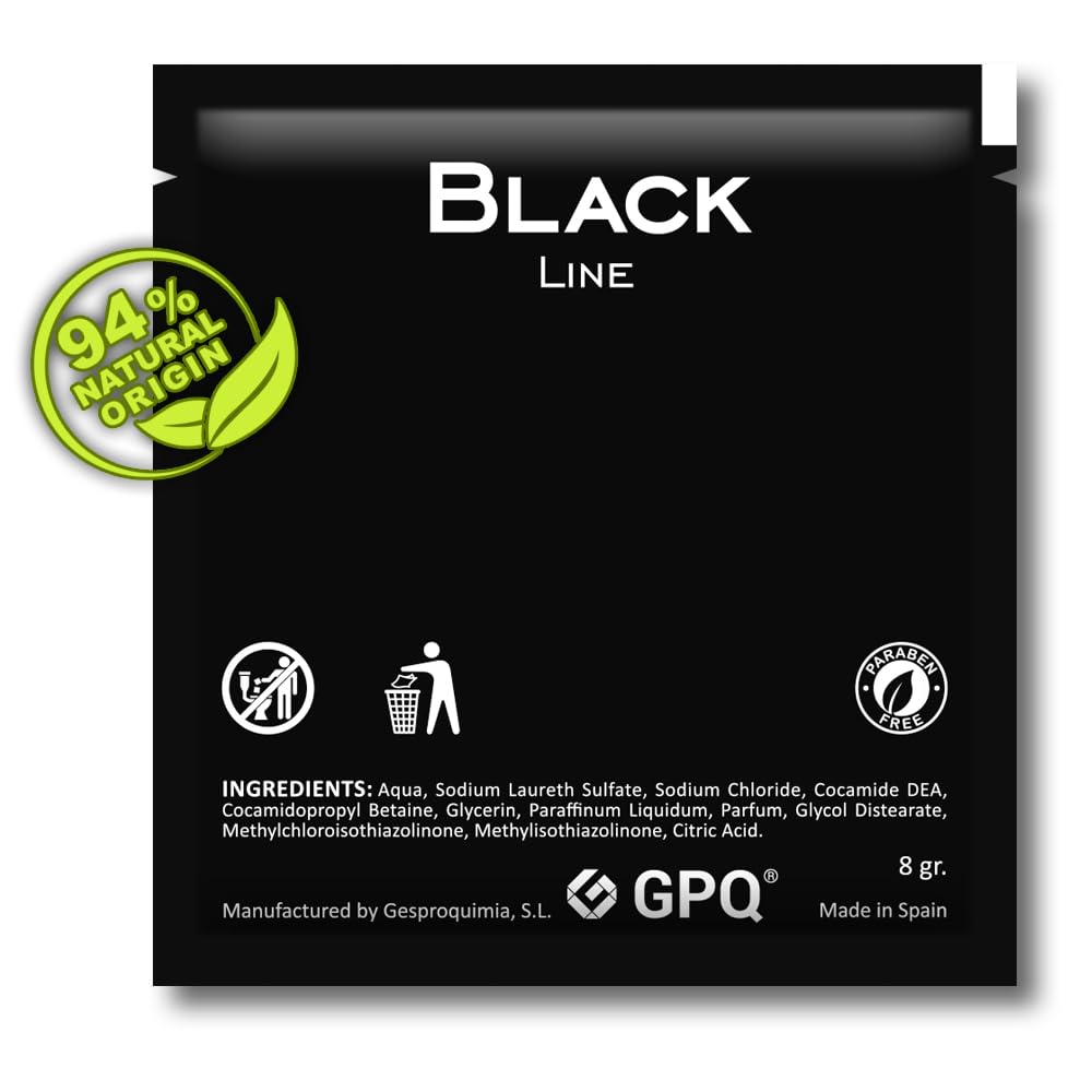GPQ - BLACK Line 2in1 Gel/Shampoo 8g, Pearl Amber, 0.02 g (Pack of 400) - Image 2