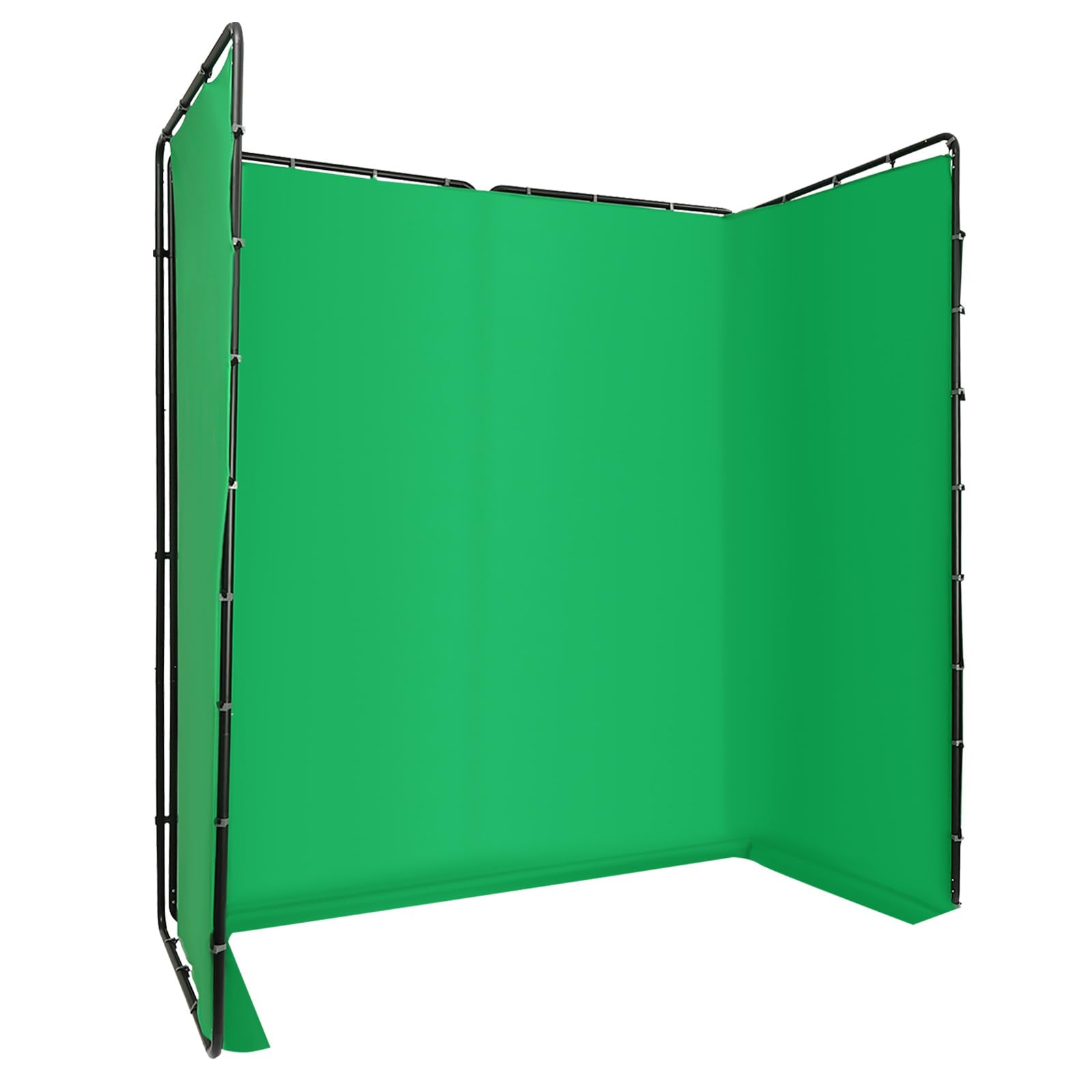 Greenscreen, set di sfondi 4 x 2,4 m con supporto regolabile, panno verde Chroma Key, con borsa per il trasporto, sfondo fotografico portatile per fotografia in studio, live streaming, produzione