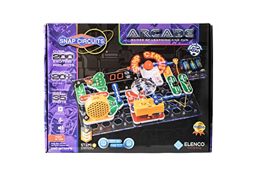 Snap Circuits “Arcade”, Electronics Exploration Kit, Stem Activities For Ages 8+, Full Color Project Manual (Sca-200) #TOP5