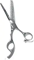 Tesoura Dentada Desbaste Tubarão 6.0 Prata Tosa Cabelo