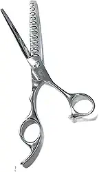 Tesoura Dentada Desbaste Tubarão 6.0 Prata Tosa Cabelo