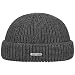 Produktbild Stetson Nashville Strick Dockercap Herren - One Size (54-59 cm) - Aus 100% Merinowolle Rippstrickmütze aus Wolle - Herrenmütze Herbst/Winter anthrazit One Size
