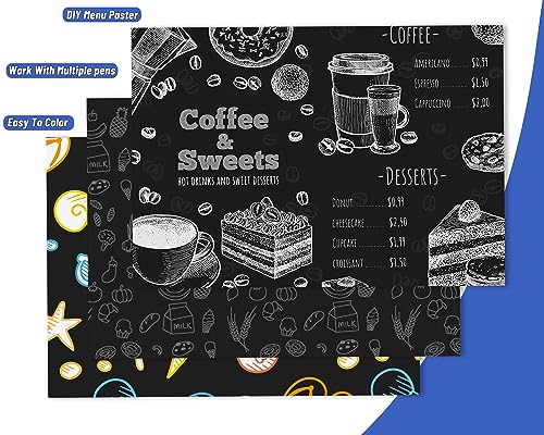 Image of Black Cardstock Paper 8.5'' x 11'', 300 Sheets 180gsm /65 lb Black Printer Cover Card Stock, Premium Heavy Construction Paper for Card Making Printing Craft Drawing Scrapbooking Cutting