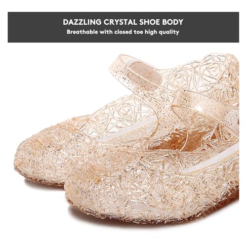 Image of Flats Mary Jane Dance Party Cosplay Shoes, Snow Queen Princess Sandals for Little GirlsToddler, Birthday, Christmas